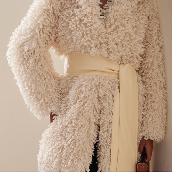 Staud furry coat. Xs-S - Picture 4 of 13
